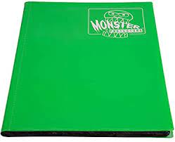 MONSTER 9-POCKET STANDARD SIZE MATTE PORTFOLIO BINDER