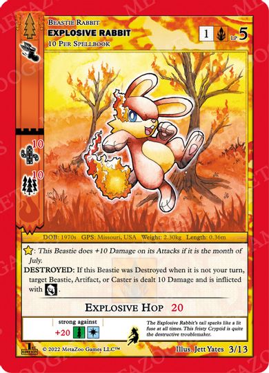 Explosive Rabbit [Cryptid Nation: Wilderness First Edition Release Event Deck]