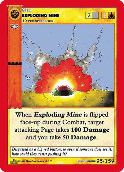 Exploding Mine [Cryptid Nation: First Edition]