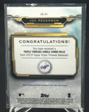 2019 TOPPS TRIPLE THREADS - SINGLE JUMBO RELIC - J. PEDERSON - #SJR-JP2 - #'D/27 - JERSEY