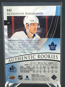 2020 UPPER DECK SP GAME USED - AUTHENTIC ROOKIES - A. BARABANOV -