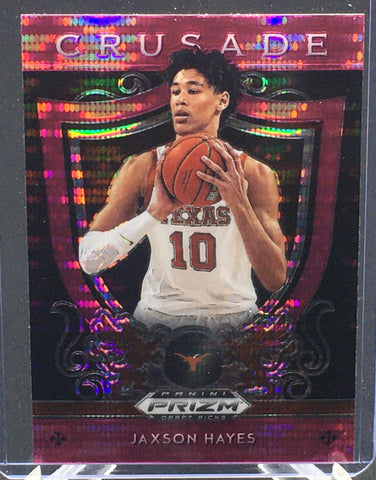 2019 PANINI PRIZM DRAFT PICKS - CRUSADE - J. HAYES - #89 - PINK PULSAR - RC
