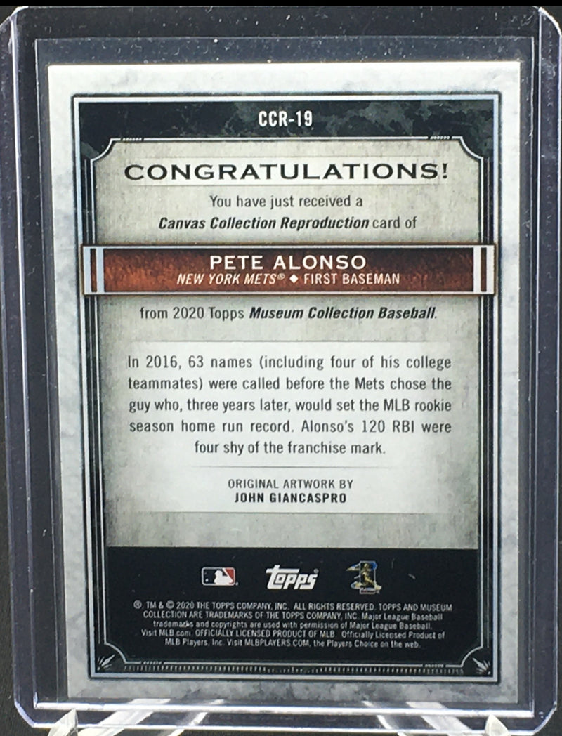 2020 TOPPS MUSEUM COLLECTION - CANVAS REPRODUCTION - P. ALONSO -