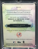 2019 TOPPS INCEPTION - C. ADAMS - #RES-CA - #'D/50 - AUTOGRAPH - RC