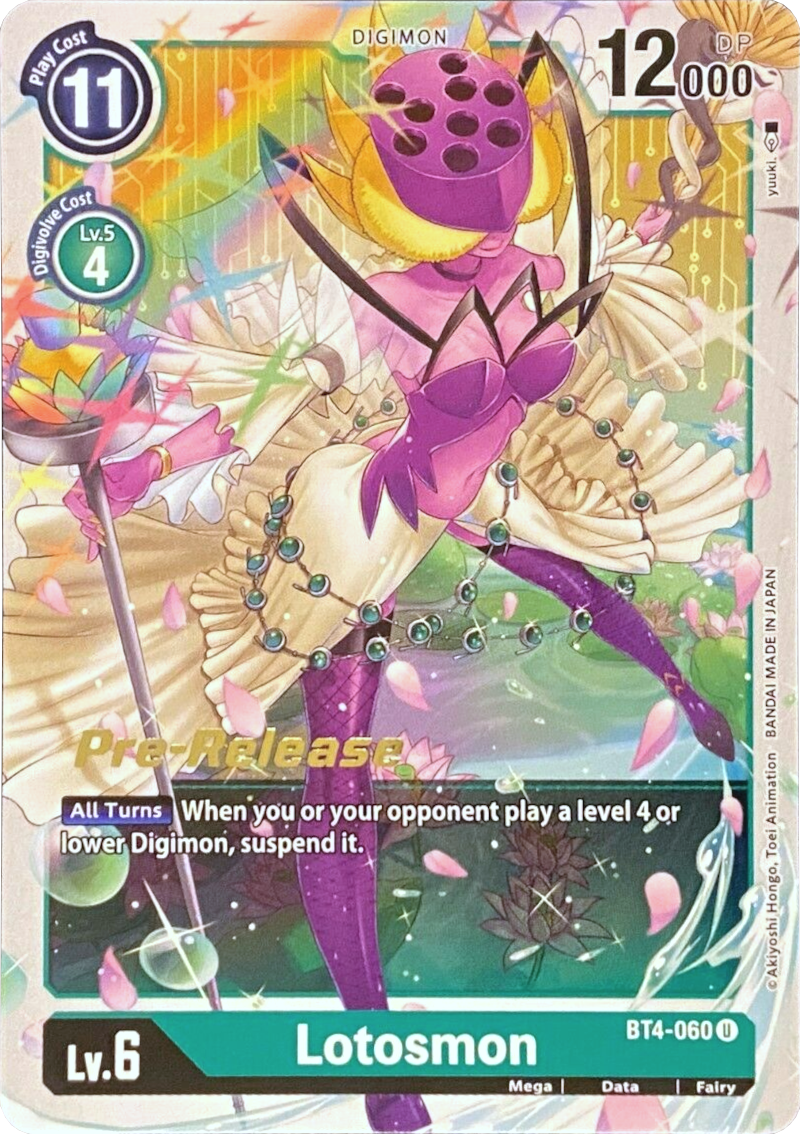 Lotosmon [BT4-060] [Great Legend Pre-Release Promos]