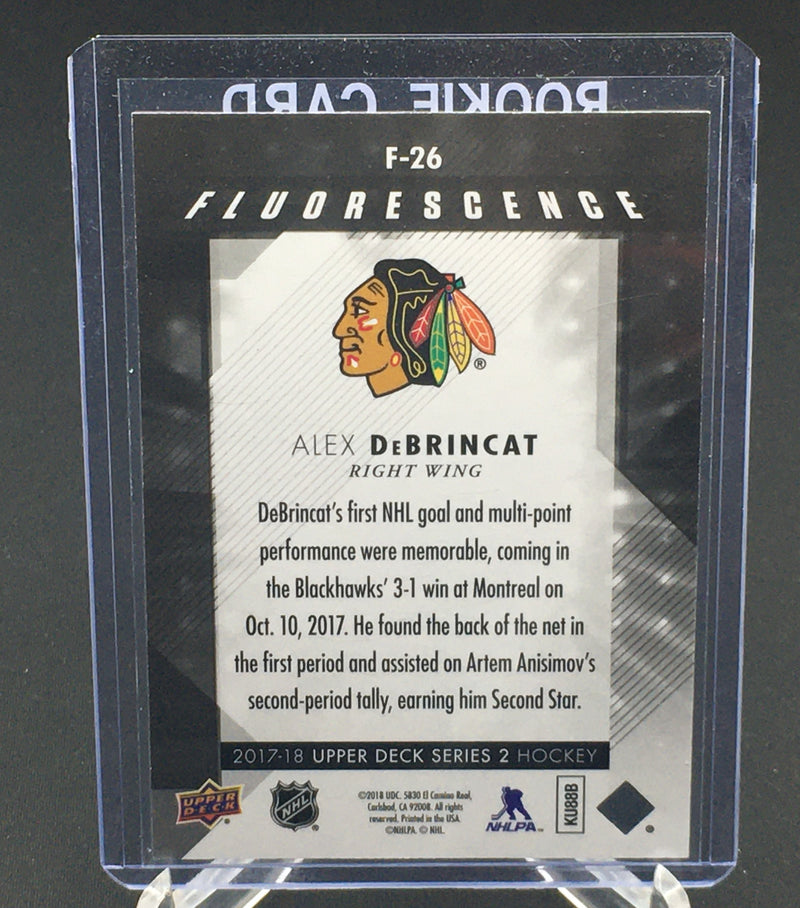 2017 UPPER DECK SERIES TWO - BLUE - FLOURESCENCE - A. DEBRINCAT - #F-26 - #'D/150