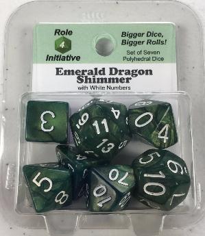 ROLE 4 INITIATIVE RPG DRAGON SHIMMER DICE SET