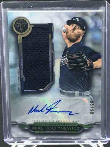2019 TOPPS TRIPLE THREADS - SINGLE JUMBO RELIC - M. FOLTYNEWICZ - #AUR-MF - #'/99 - RELIC - AUTOGRAPH
