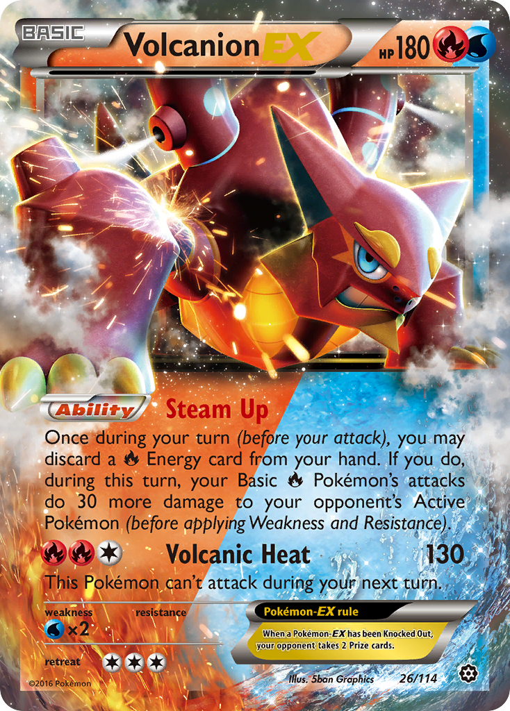 Volcanion EX (26/114) [XY: Steam Siege]