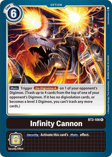 Infinity Cannon [BT2-106] [Release Special Booster Ver.1.0]