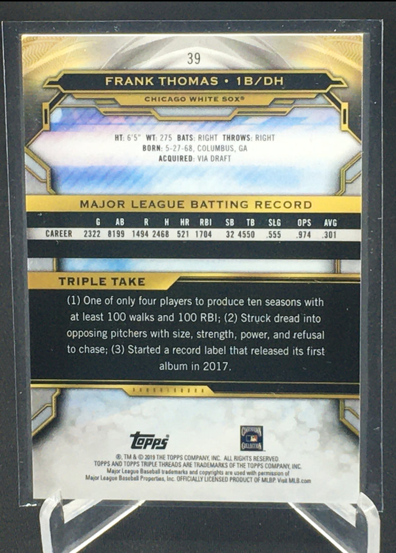 2019 TOPPS TRIPLE THREADS - F. THOMAS -