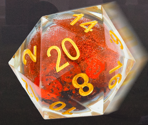 SIRIUS DICE 55MM SNOWGLOBE HALLOWEN D20