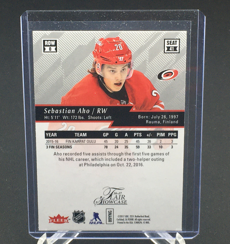 2017 FLEER FLAIR SHOWCASE - S. AHO -