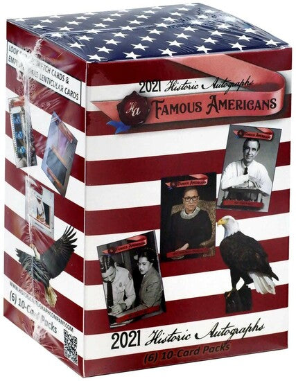 2021 HISTORIC AUTOGRAPHS FAMOUS AMERICANS BLASTER BOX