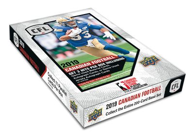 2019 UPPER DECK CFL FOOTBALL HOBBY BOX