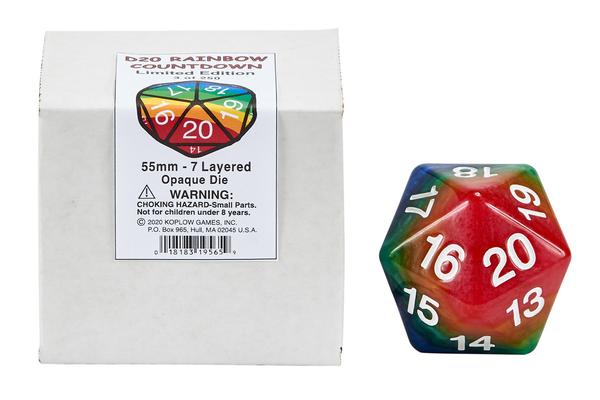KOPLOW GAMES D20 RAINBOW COUNTDOWN LIMITED EDITION 136 OF 250
