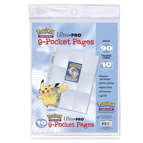 ULTRA PRO POKEMON 9-POCKET PAGES 10 PACK