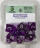 ROLE 4 INITIATIVE RPG TRANSLUCENT DICE SET