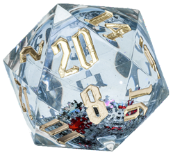 SIRIUS DICE JUMBO SNOW GLOBE D20