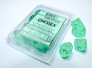 CHESSEX SET OF TEN BOREALIS D10 DICE