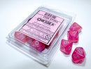 CHESSEX SET OF TEN BOREALIS D10 DICE