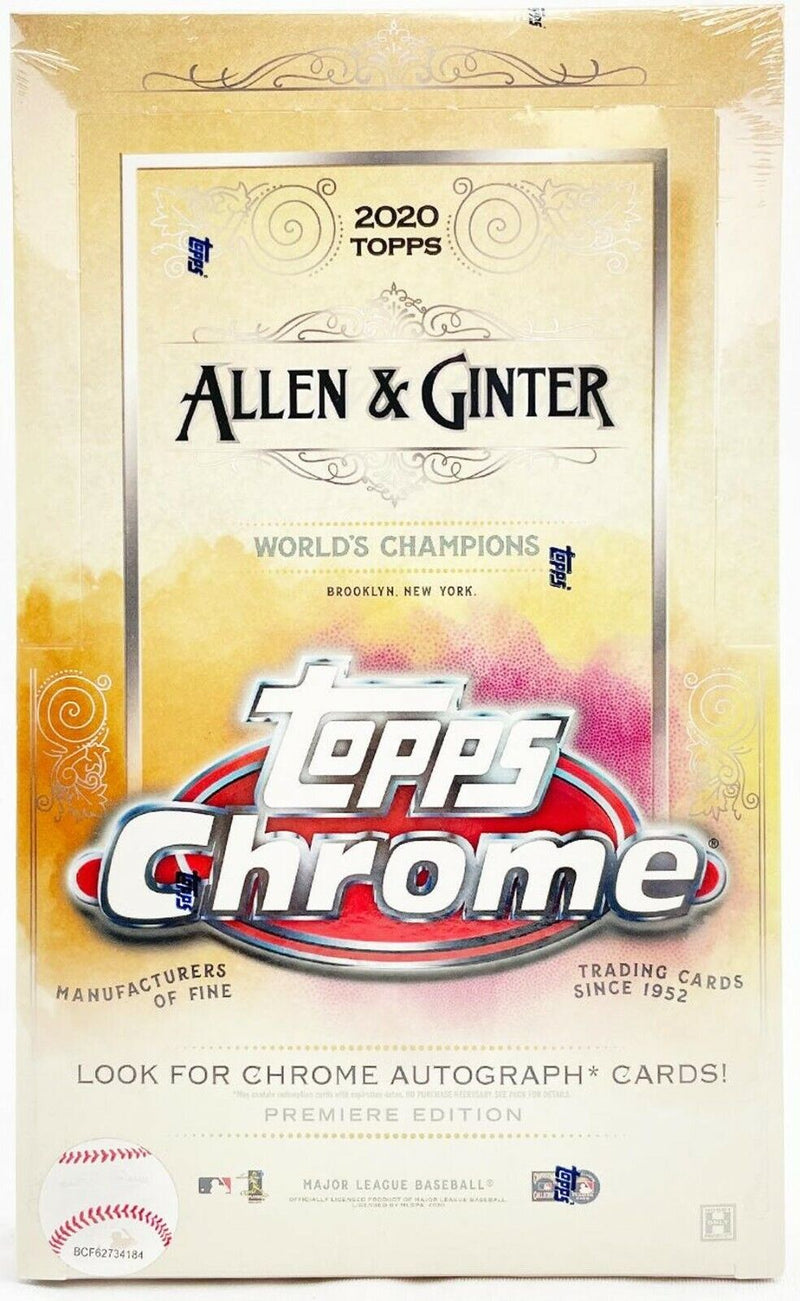 2020 TOPPS ALLEN & GINTER CHROME BASEBALL HOBBY BOX