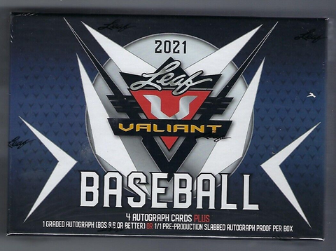2021 LEAF VALIANT BASEBALL HOBBY BOX