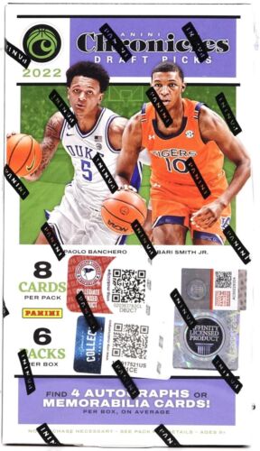 2022 PANINI CHRONICLES DRAFT PICKS BASKETBALL HOBBY BOX