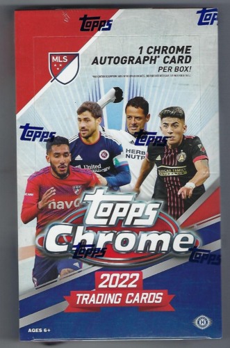 2022 TOPPS CHROME MLS SOCCER HOBBY BOX