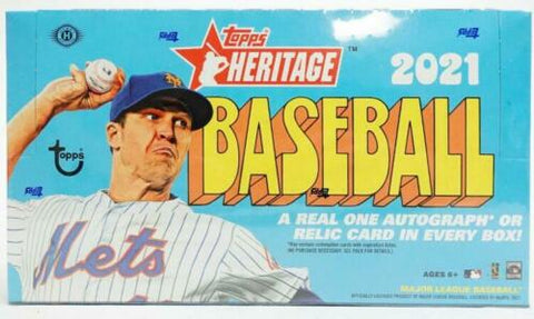 2021 TOPPS HERITAGE BASEBALL HOBBY BOX