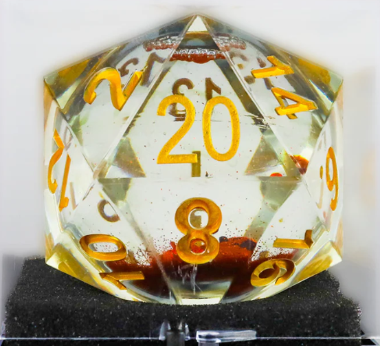 SIRIUS DICE 55MM SNOWGLOBE HALLOWEN D20