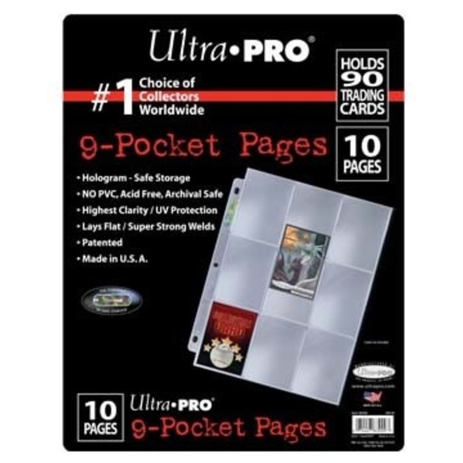 ULTRA PRO 9-POCKET PAGES 10 PACK